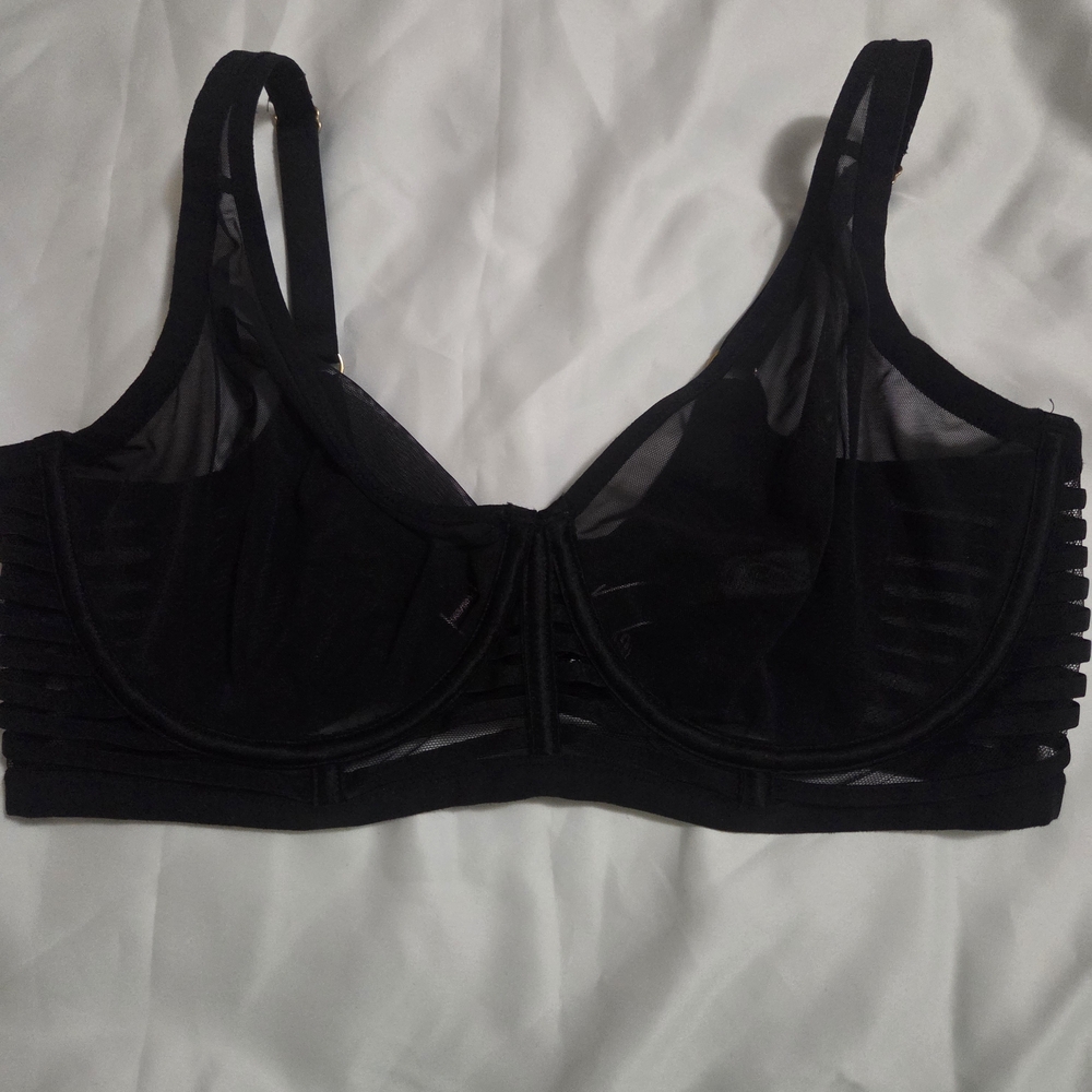 Victoria's Secret Black Mesh Bra